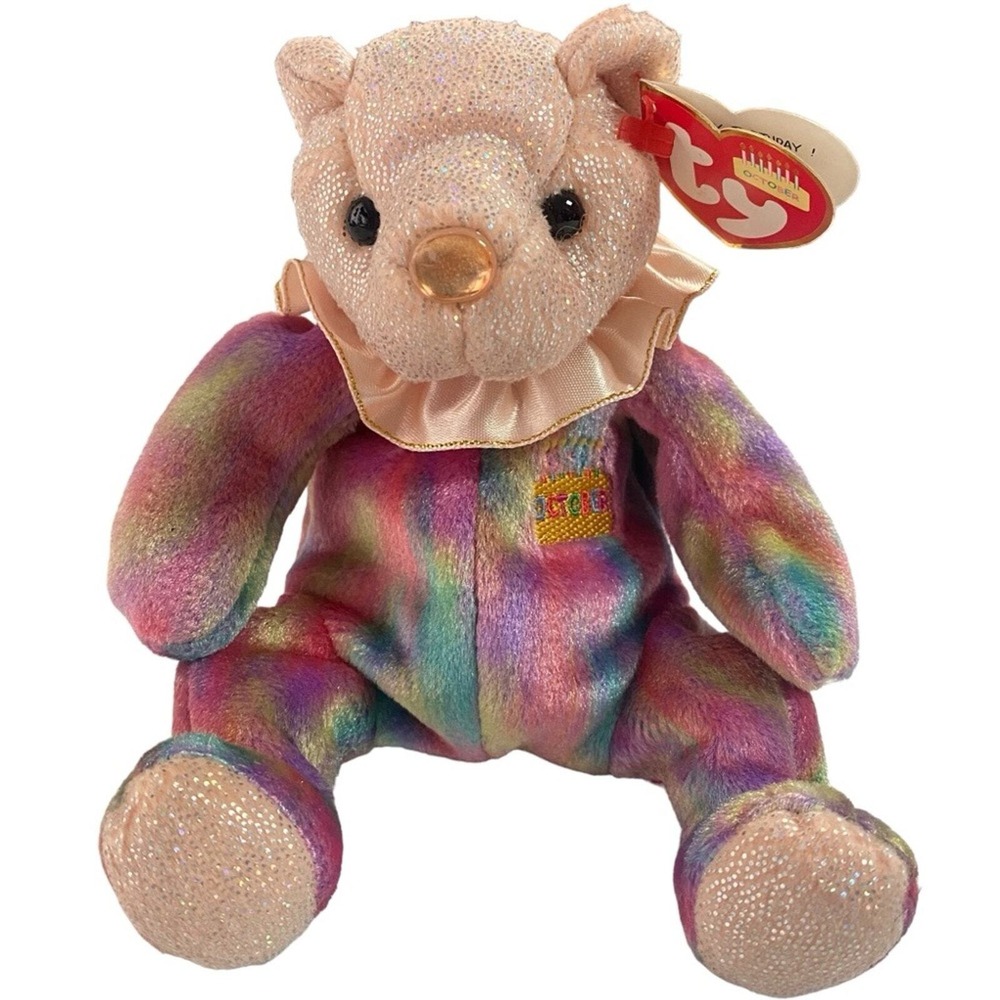 Ty Beanie Baby‎ Bear October Opal 2001